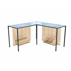 Пергола з гойдалками АТ 015