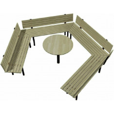 Лавка зі столиком Л 004